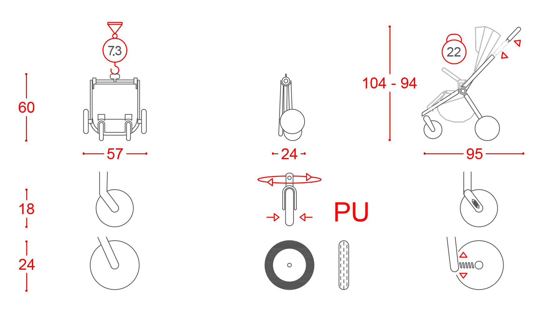 Характеристики коляски комплектация Epica 3 в 1